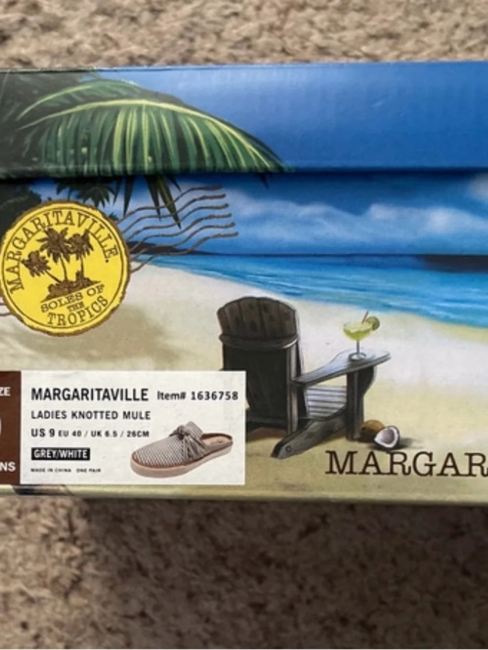 Margaritaville striped slip